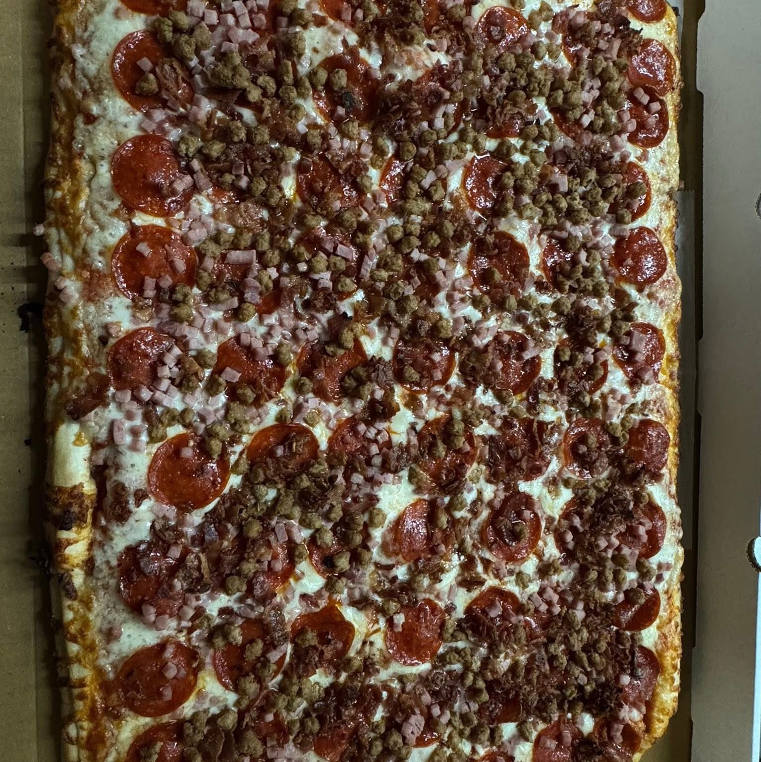 Meat Eaters Pizza.