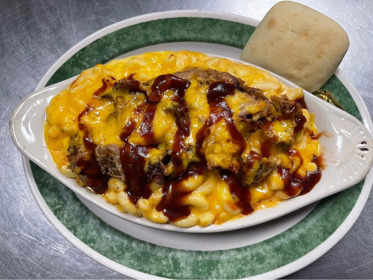 Pulled Pork Macaroni & Cheese.