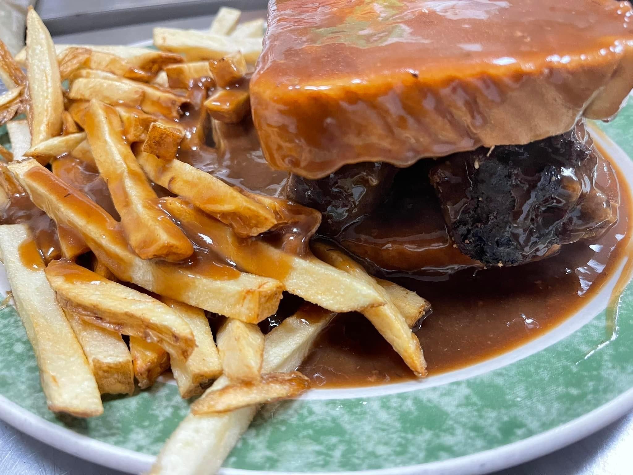 Grandma's Hot Meatloaf Sandwich.