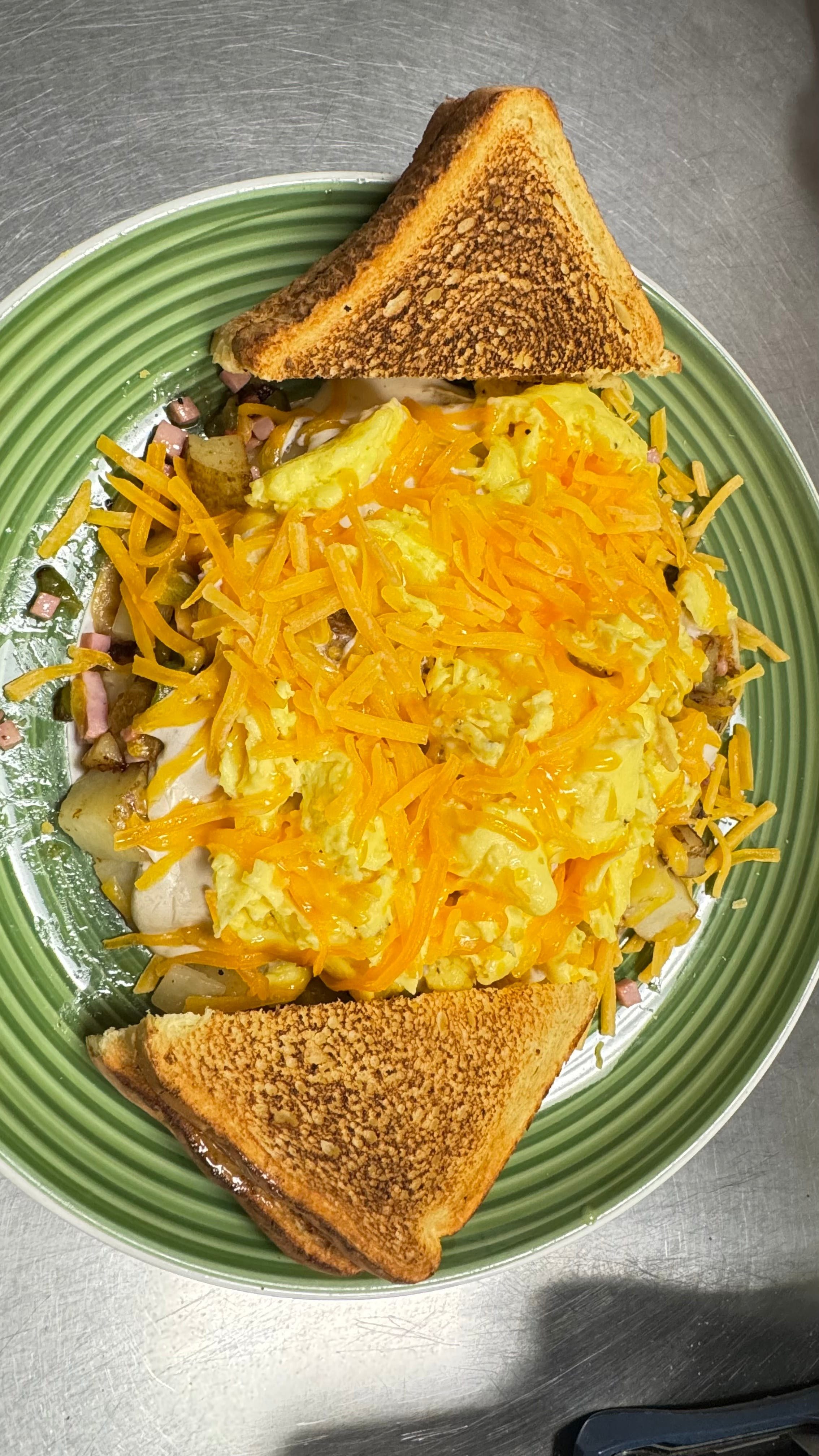 Dumpster Plate Breakfast.