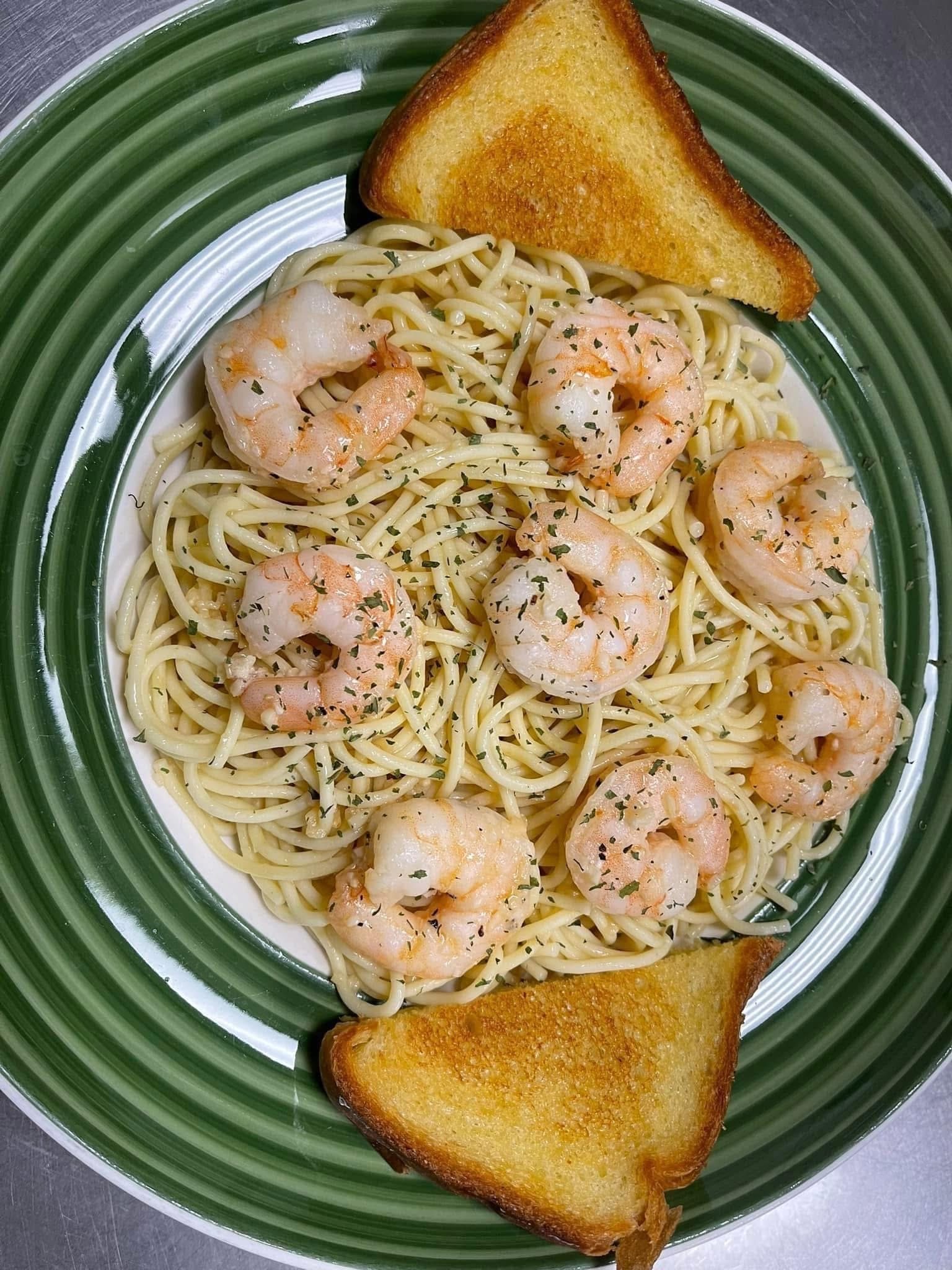 Shrimp Scampi Dinner.