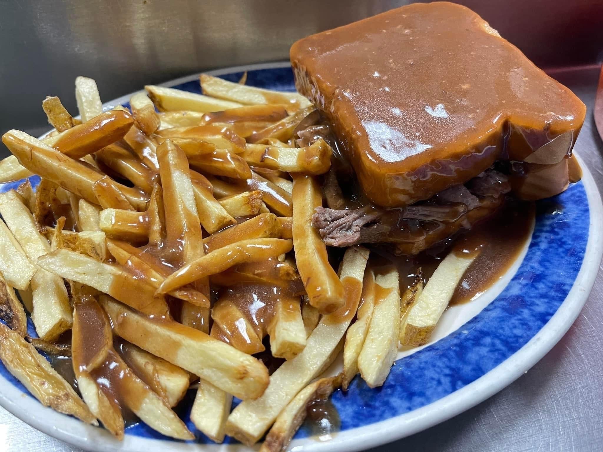 Hot Roast Beef Sandwich.