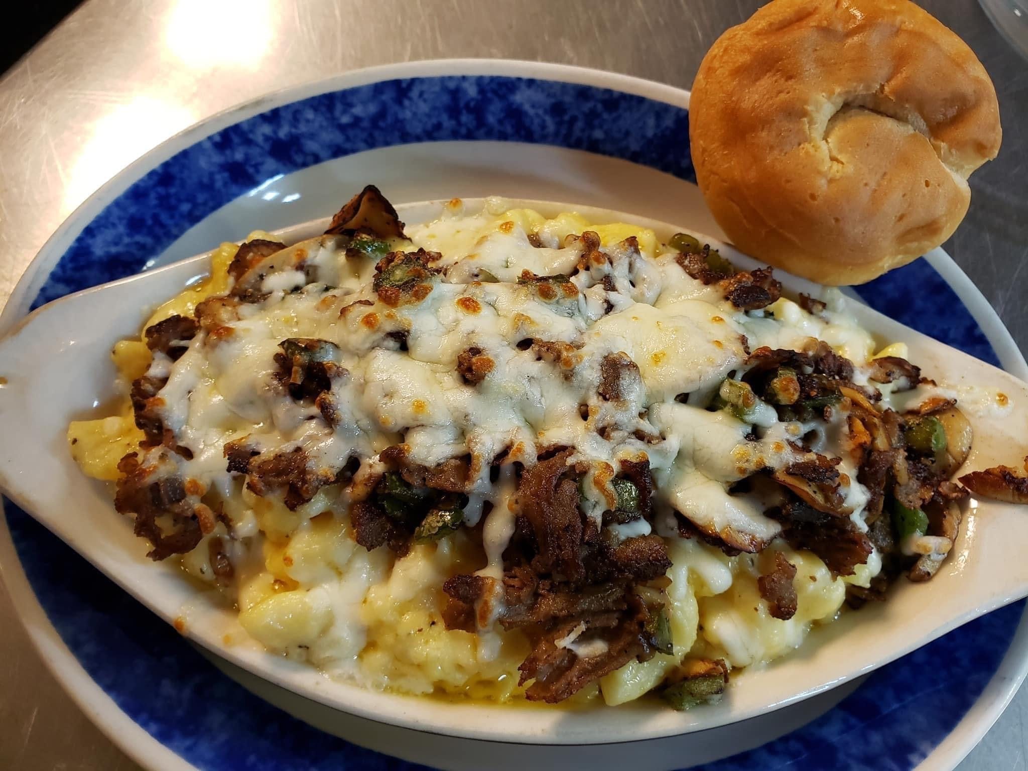 Philly Cheese Steak Macaroni & Cheese.