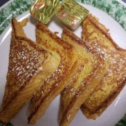 Two French Toast A La Carte Breakfast.