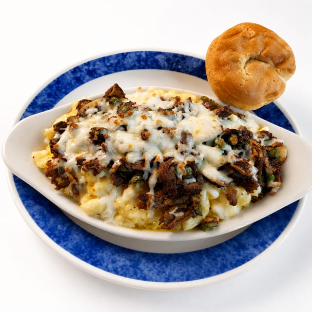 Philly Cheese Steak Macaroni & Cheese.