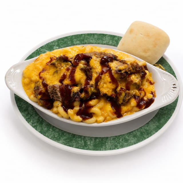 Pulled Pork Macaroni & Cheese.