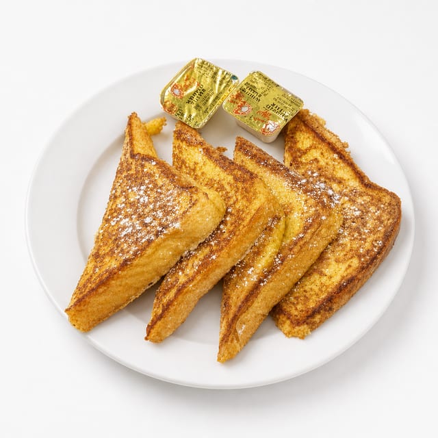Two French Toast A La Carte Breakfast.